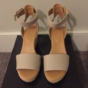 New JCrew espadrille wedges